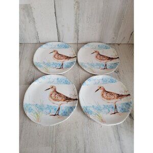 Pier 1‎ plate sandpiper bird set home decor 8" salad